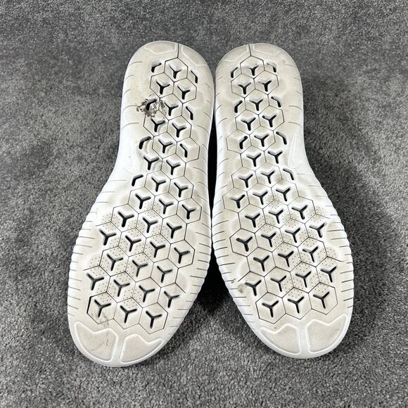 Nike Free RN Flyknit 2018 942838-101 Men's Sz 12 Black White Oreo Running Shoes - Picture 9 of 12